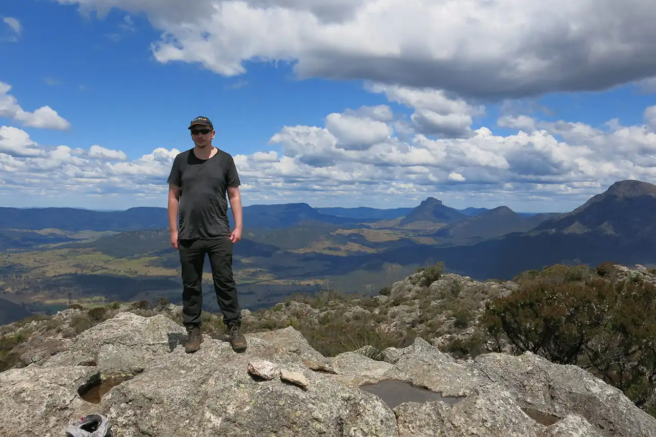 Image of Chris on a mountain hike